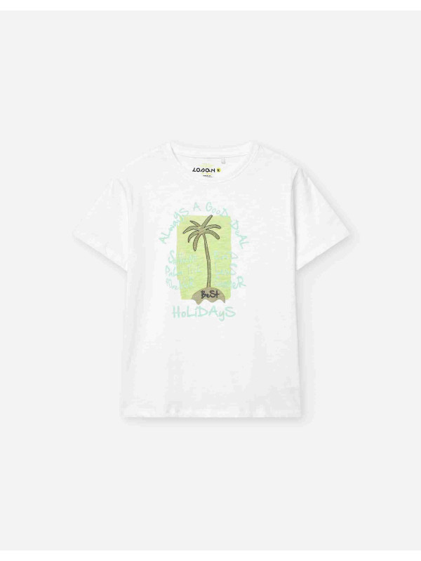 Losan κοντομάνικο T-shirt αγόρι LKBAP0303_25024-White λευκό