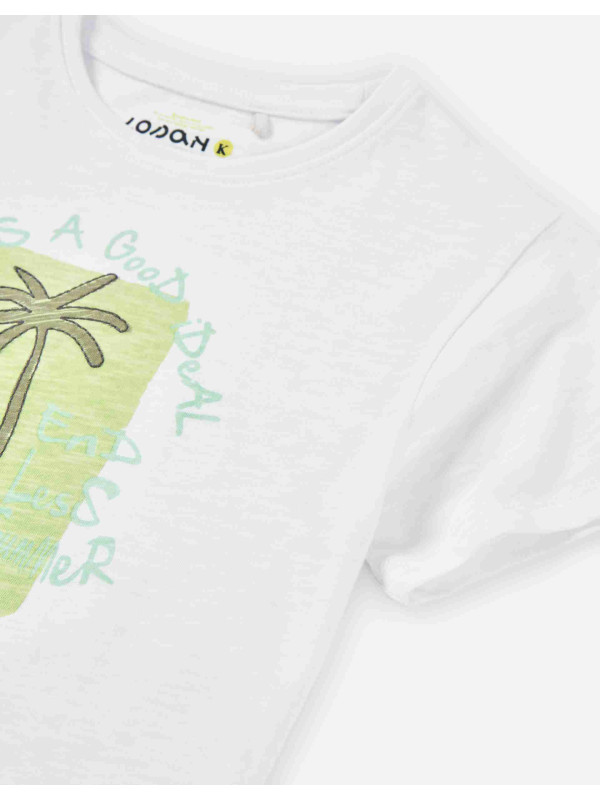 Losan κοντομάνικο T-shirt αγόρι LKBAP0303_25024-White λευκό