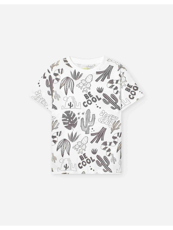 Losan κοντομάνικο T-shirt αγόρι LKBAP0303_25036-Ecru εκρού