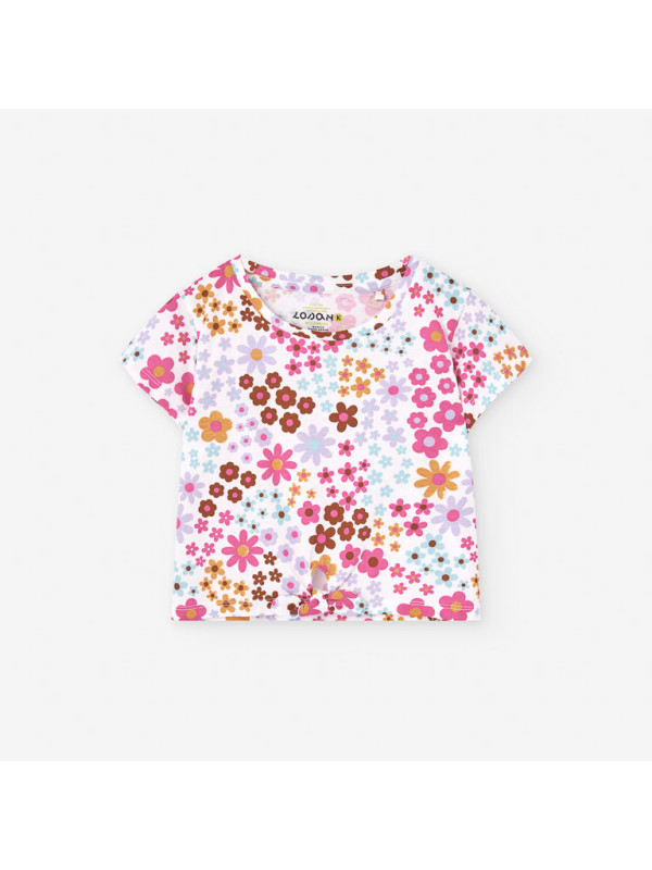 Losan κοντομάνικο T-shirt κορίτσι LKGAP0303_25003-Ecru 