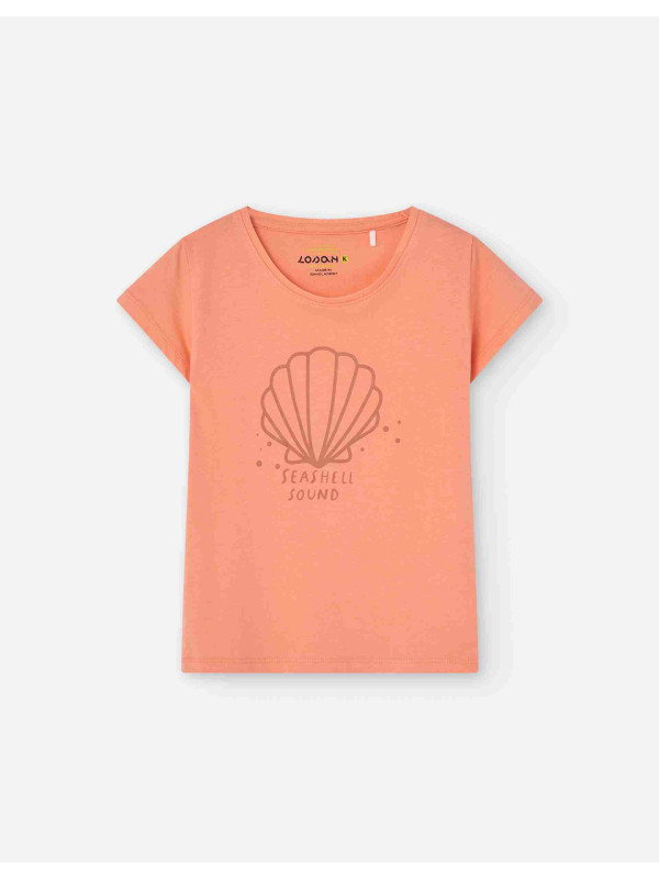 Losan κοντομάνικο T-shirt κορίτσι LKGAP0303_25012-Salmon σομόν