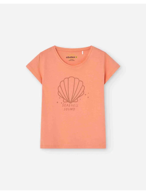 Losan κοντομάνικο T-shirt κορίτσι LKGAP0303_25012-Salmon σομόν