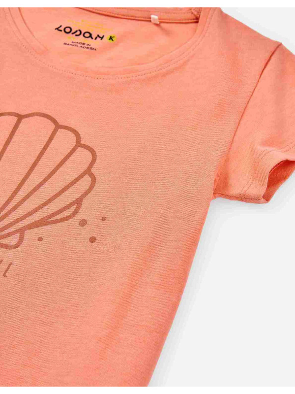 Losan κοντομάνικο T-shirt κορίτσι LKGAP0303_25012-Salmon σομόν
