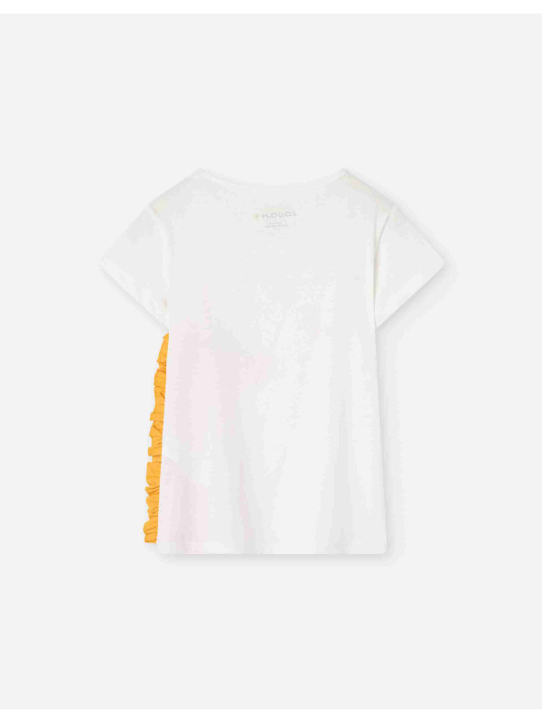 Losan κοντομάνικο T-shirt κορίτσι LKGAP0303_25016-Ecru 