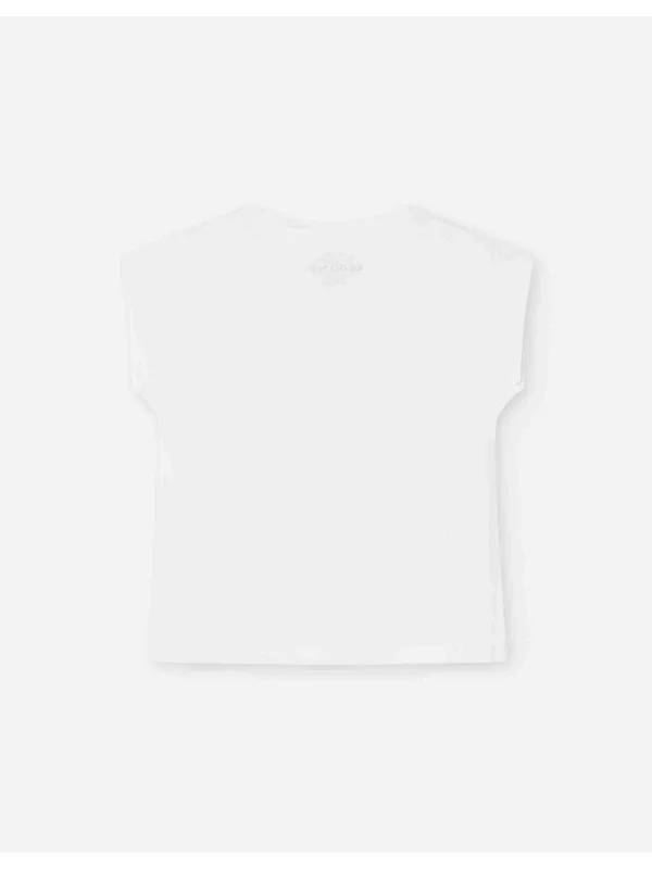 Losan κοντομάνικο T-shirt κορίτσι LKGAP0303_25032-Ecru εκρού