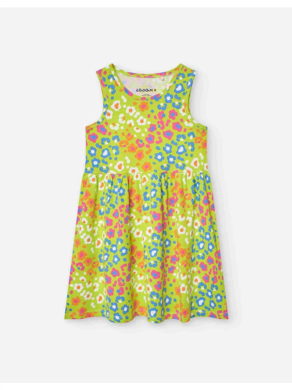 Losan φόρεμα LKGAP0501_25023-Light Green λαχανί