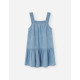 Losan αμάνικο τζιν φόρεμα LKGAP0501_25043-Light Denim μπλε