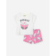 Losan σετ σορτς t-shirt κορίτσι LKGAP0602_25002-Ecru λευκό
