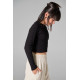 Melin Rose μακρυμάνικη crop μπλούζα κορίτσι MRW26/27-0470-Black μαύρο