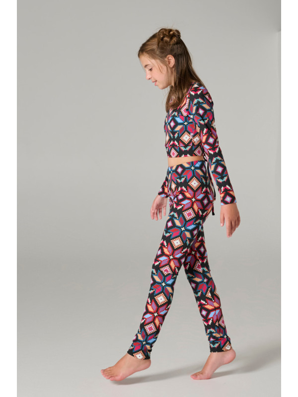 Melin Rose σετ lycra κορίτσι MRW26/27-6250-Type Μαύρο