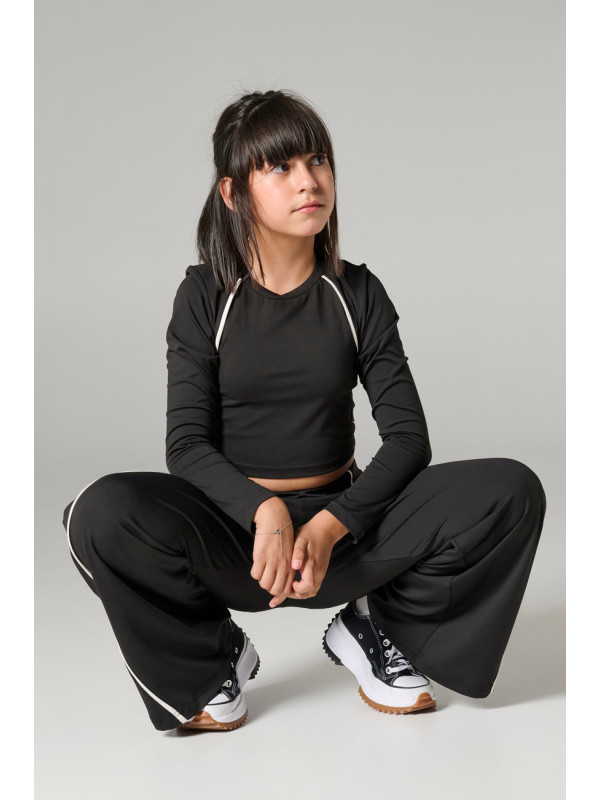Melin Rose σετ lycra κορίτσι MRW26/27-6244-Black μαύρο