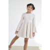 Melin Rose πλεκτό φόρεμα κορίτσι MRW25/26-1216-Off White εκρού