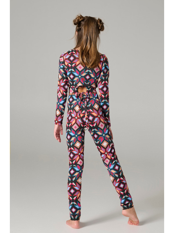 Melin Rose σετ lycra κορίτσι MRW26/27-6250-Type Μαύρο