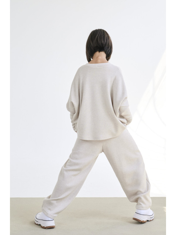 Melin Rose σετ πλεκτό κορίτσι MRW25/26-6205-Off White εκρού