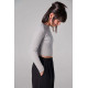 Melin Rose μακρυμάνικη crop μπλούζα κορίτσι MRW26/27-0470-Grey γκρι