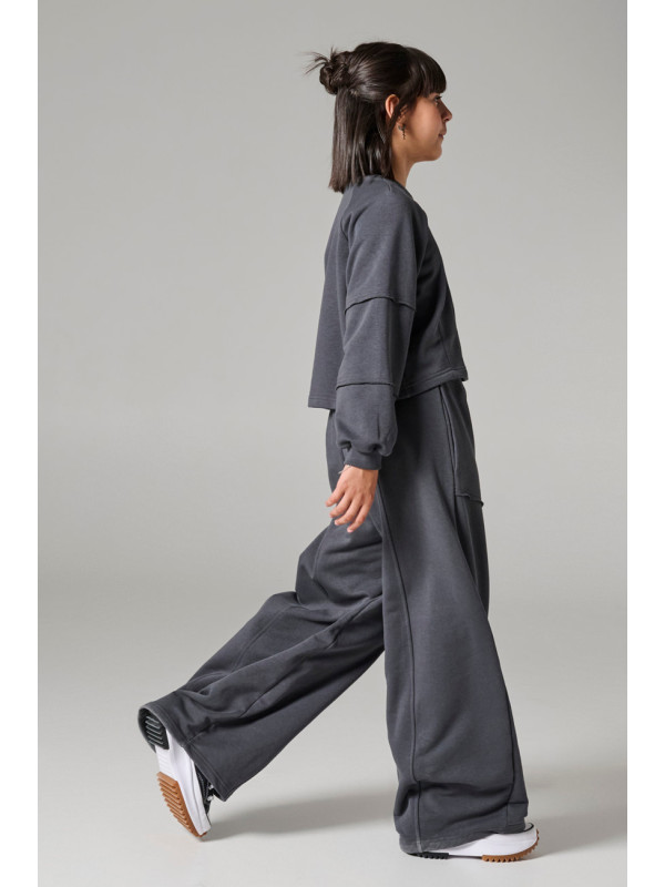 Melin Rose σετ φούτερ κορίτσι MRW26/27-6256-Dark Grey Ανθρακί