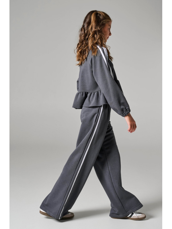 Melin Rose σετ φούτερ κορίτσι MRW26/27-6257-Dark Grey Ανθρακί