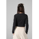 Melin Rose μακρυμάνικη crop μπλούζα κορίτσι MRW26/27-0470-Black μαύρο