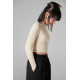 Melin Rose μακρυμάνικη crop μπλούζα κορίτσι MRW26/27-0470-Off White εκρού