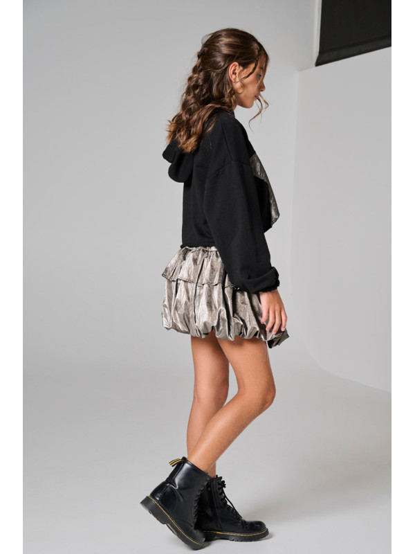 Melin Rose φούστα δερματίνη κορίτσι MRW26/27-2120-Brown καφέ