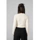Melin Rose μακρυμάνικη crop μπλούζα κορίτσι MRW26/27-0470-Off White εκρού
