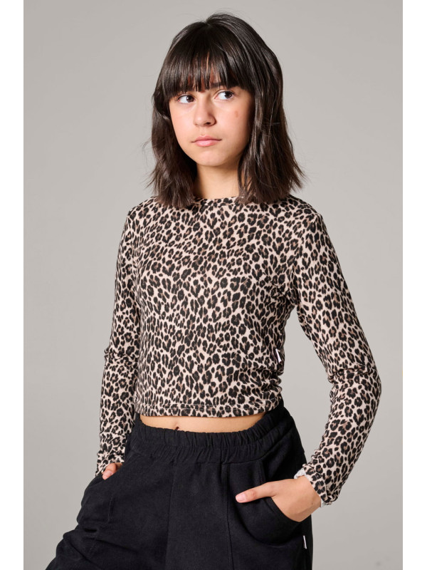 Melin Rose μακρυμάνικη crop μπλούζα κορίτσι MRW26/27-0475-Grey γκρι