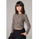 Melin Rose μακρυμάνικη crop μπλούζα κορίτσι MRW26/27-0475-Grey γκρι