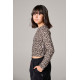 Melin Rose μακρυμάνικη crop μπλούζα κορίτσι MRW26/27-0475-Grey γκρι