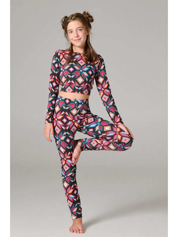 Melin Rose σετ lycra κορίτσι MRW26/27-6250-Type Μαύρο