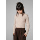 Melin Rose μακρυμάνικη crop μπλούζα κορίτσι MRW26/27-0470-Beige μπεζ