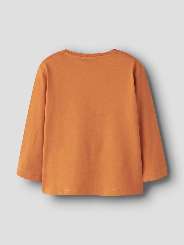 Name it μακρυμάνικη μπλούζα αγόρι 13234712-Tomato Cream πορτοκαλί