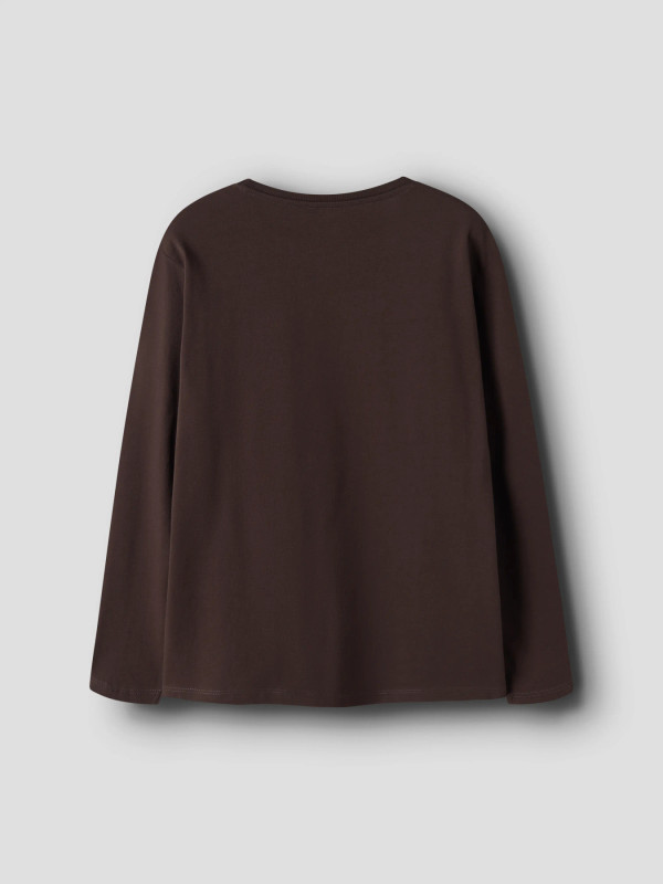 Name it μακρυμάνικη μπλούζα αγόρι 13259688-Chocolate Plum καφέ