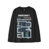Name it μακρυμάνικη μπλούζα MINECRAFT αγόρι 13260043-Black μαύρο
