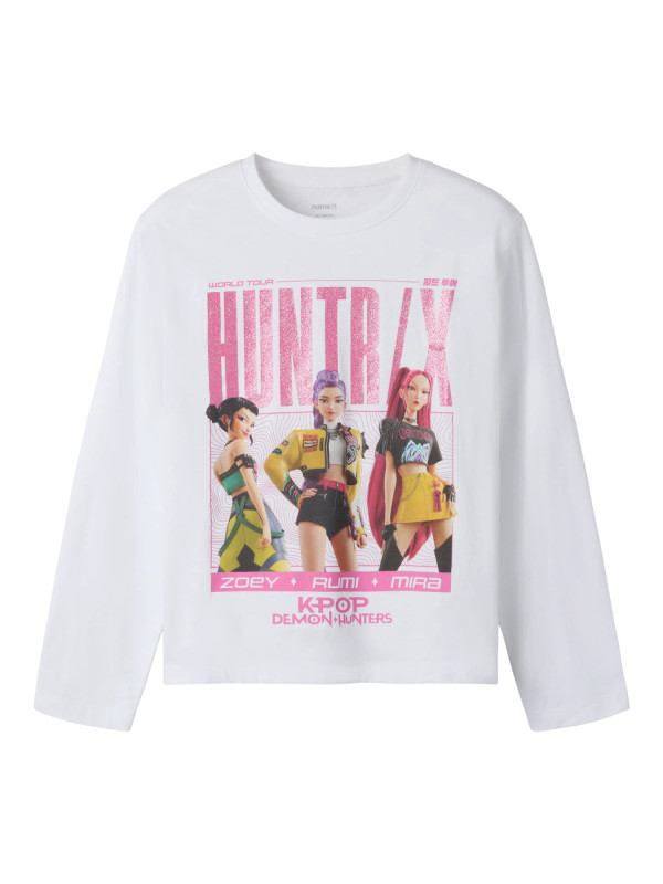 Name it μακρυμάνικη μπλούζα KPOP κορίτσι 13264567-Bright White λευκό