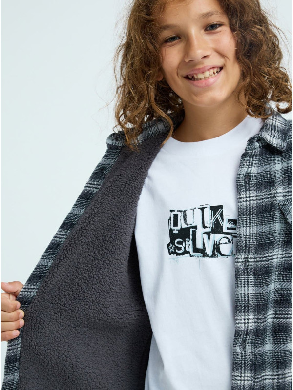 Quiksilver sherpa τζάκετ αγόρι EQBWT03410-KVJ1 γκρι