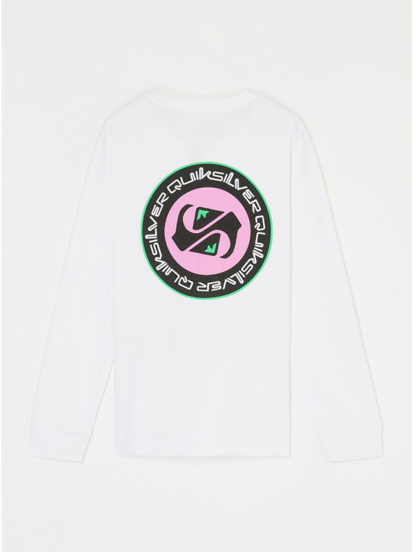 Quiksilver μακρυμάνικη μπλούζα αγόρι EQBZT05026-WBB0 λευκό