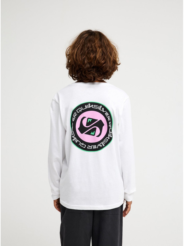 Quiksilver μακρυμάνικη μπλούζα αγόρι EQBZT05026-WBB0 λευκό