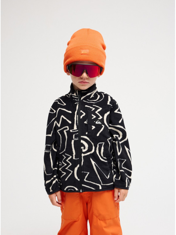 Quiksilver μακρυμάνικη fleece ζακέτα αγόρι EQKPF03022-KVJ6 μαύρο