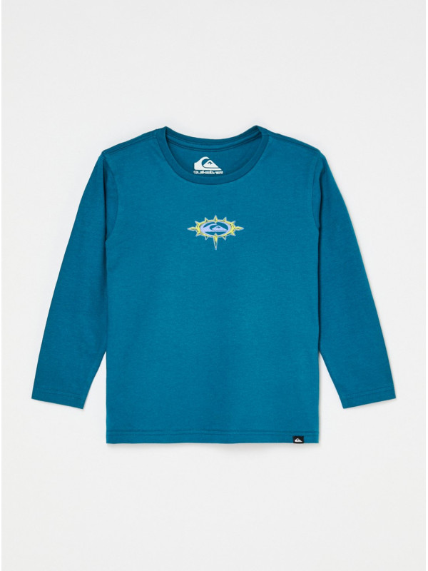 Quiksilver μακρυμάνικη μπλούζα αγόρι EQKZT03598-BRS0 πετρόλ