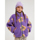 Roxy μακρυμάνικη fleece ζακέτα κορίτσι ERGPF03084-PLJ6 μωβ