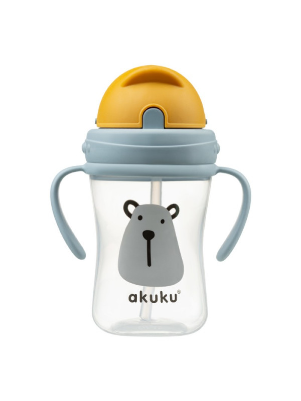 AKUKU Ποτηράκι με καλαμάκι 300 ml  A0203 Bear