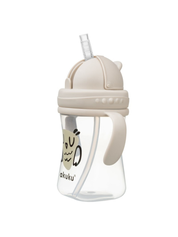 AKUKU Ποτηράκι με καλαμάκι 300 ml  A0204 Owl