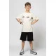 Domer σετ t-shirt σορτς αγόρι 4595 λευκό Domer σετ t-shirt σορτς αγόρι 4595 λευκό