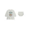 Guess βρεφικό  μακρυμάνικο φόρεμα A6YK06Κ3907-G012 λευκό