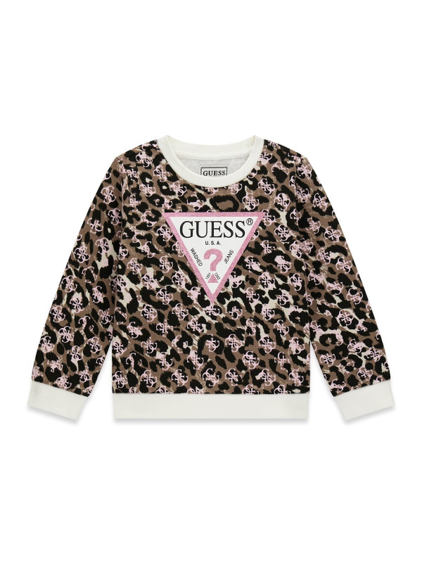 Guess παιδική φούτερ μπλούζα κορίτσι K6YQ04K3845-PMMX μαύρο