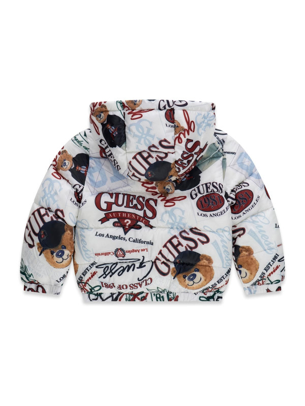 Guess βρεφικό μπουφάν αγόρι N6YL03W2661-PMNO λευκό