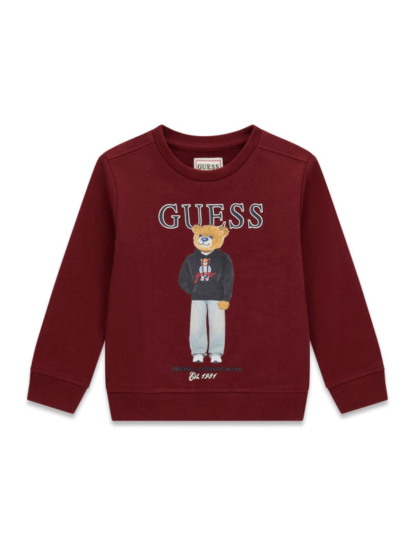 Guess παιδική φούτερ μπλούζα αγόρι N6YQ05K4096-G577 μπορντό