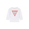Guess logo παιδική μακρυμάνικη μπλούζα αγόρι N84I24K8HM0-G011 λευκό