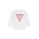 Guess logo παιδική μακρυμάνικη μπλούζα αγόρι N84I24K8HM0-G011 λευκό