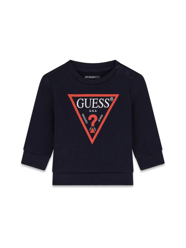 Guess παιδική φούτερ μπλούζα logo αγόρι N73Q10KAUG0-G7V2 μπλε